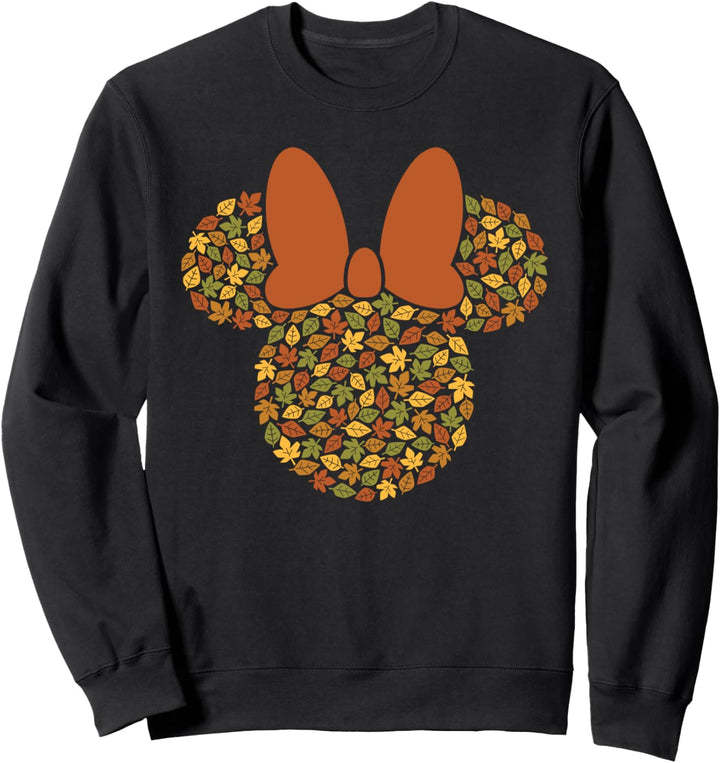 Disney Minnie Mouse Icon Autumn Fall Leaves Sweatshirt