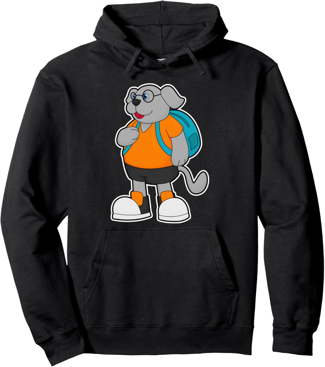 Hund Brille Pullover Hoodie