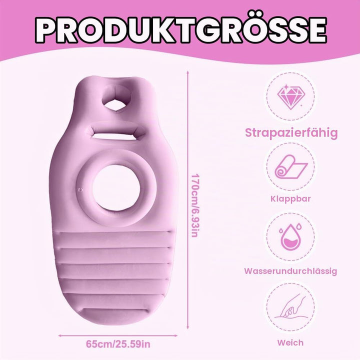 Aufblasbares Schwangerschaftskissen, Yogamatte für Schwangere mit Loch, Brown Tragbare Schwangerscha