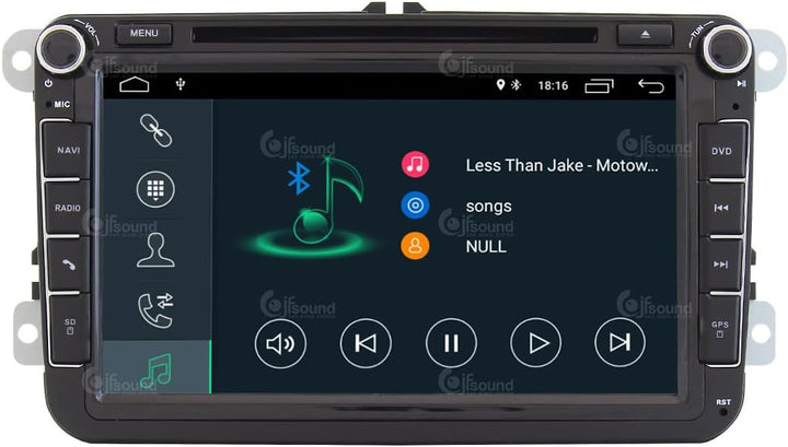 Costum fit Autoradio für Volkswagen Android GPS Bluetooth WiFi Dab USB Full HD Touchscreen Display 9