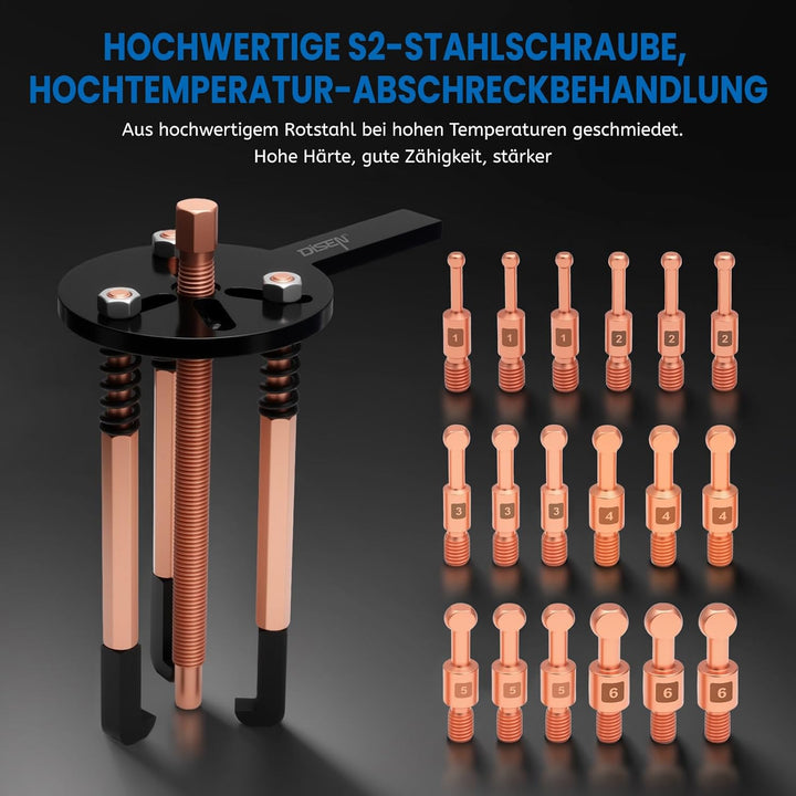 DISEN 36-in-1 Lagerabzieher Set, Innenlager Abzieher Trennsatz, Radlager Werkzeug, Lagerabzieher Inn