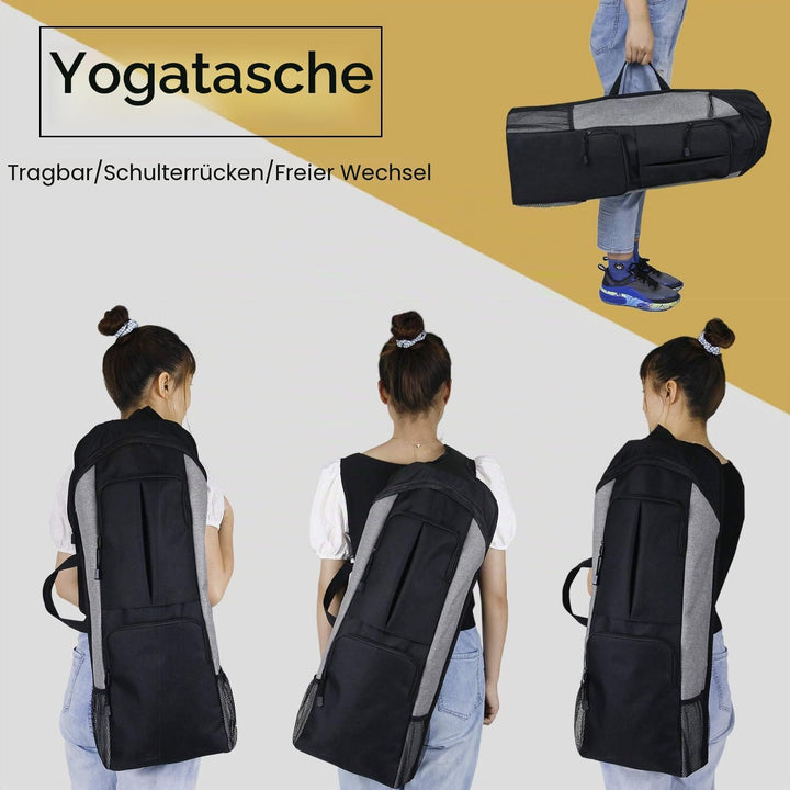 3DTengkit Yogamatten-Tasche, multifunktionale Yogamatten-Aufbewahrungstasche ，mit grosser Seitentasc