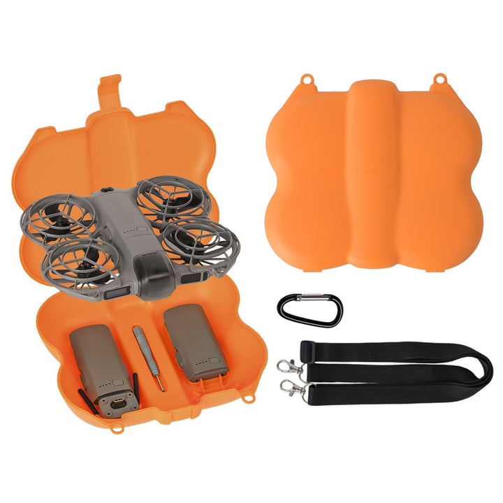 ZJRXM Neo 2 Tasche, Tragbar Hartschalen Schutz Reisetasche für DJI Neo 2 Drohne und Akku-Zubehör, Ko