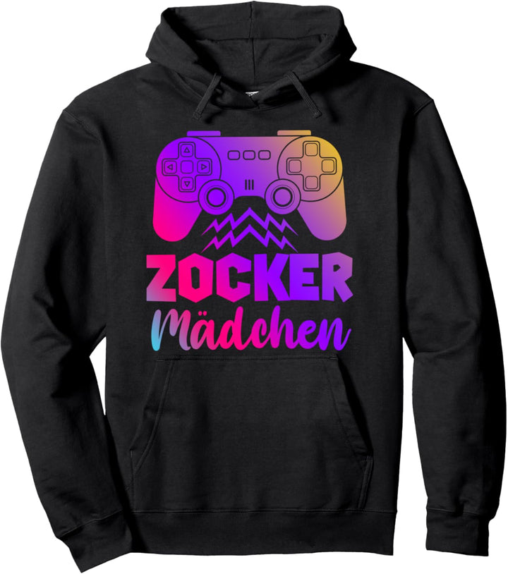 Videospiel Gaming Controller Farbenfrohes Gamer Mädchen Pullover Hoodie