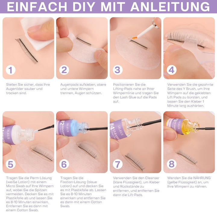 CALAILIS Wimpernlifting Set, 2025 Aktualisiertes Lash Lifting Set, Wimpernverlängerung Kit Professio