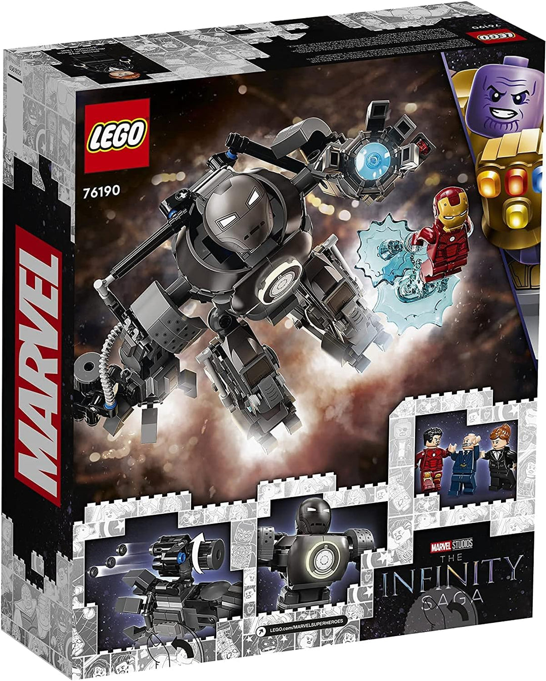 LEGO Marvel Iron Man: Iron Monger Mayhem 76190 Collectible Building Kit with Iron Man, Obadiah Stane