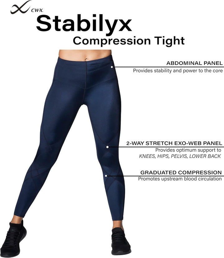 CW-X Stabilyx-Leggings für Damen, 74667. XS True Navy, L