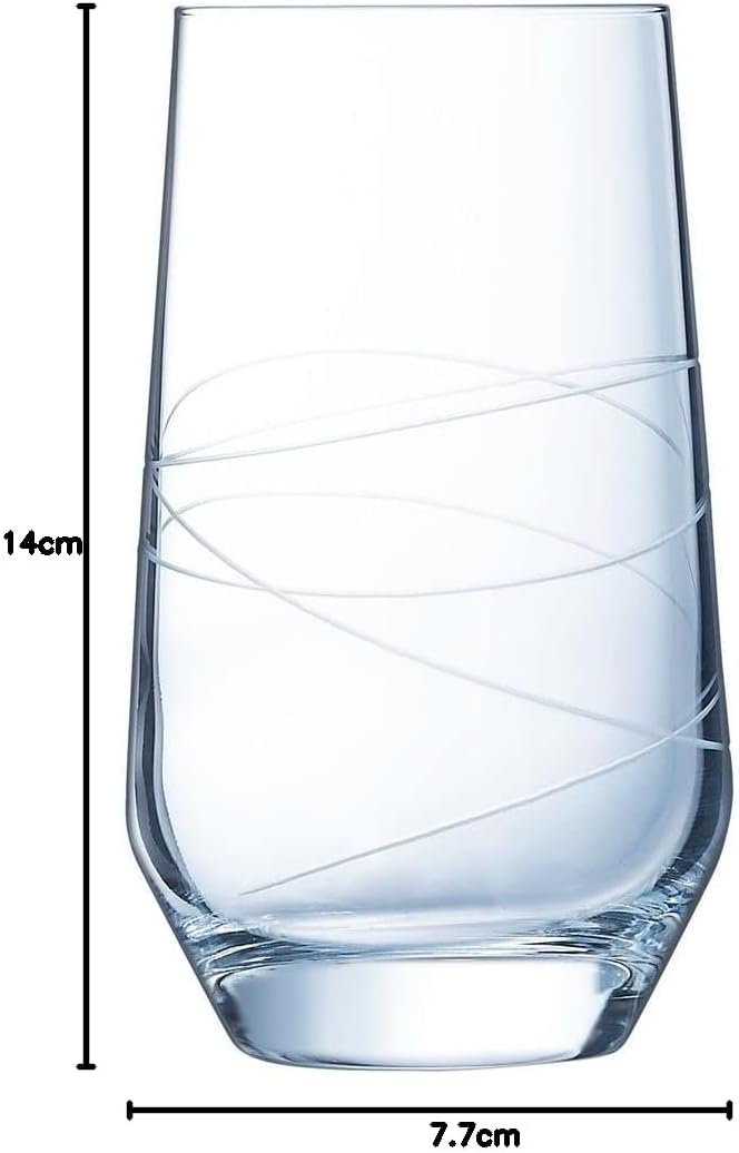 Cristal d'Arques - Kollektion Abstraction - Becher hohe Form 40cl - verkauft per x6