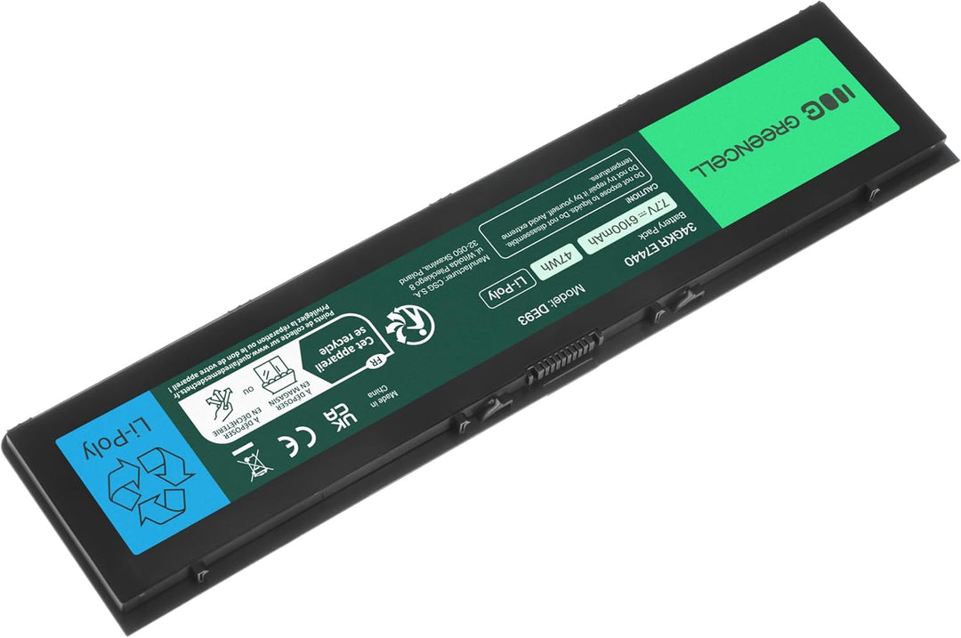 Green Cell Laptop Akku 34GKR 3RNFD PFXCR 909H5 F38HT WVG8T 0909H5 0WVG8T 451-BBFS für Dell Latitude
