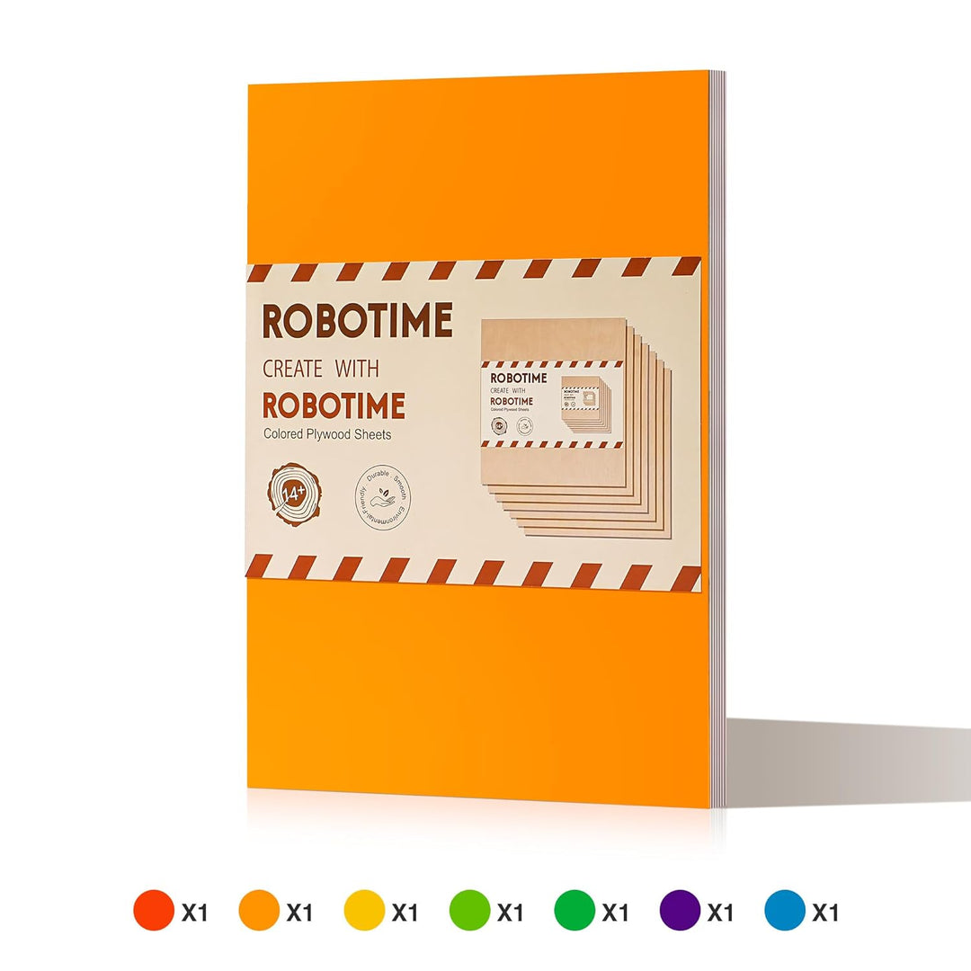 ROBOTIME Sperrholzplatte 3mm A3 Gefärbtes Linde Holzplatte Zuschnitt Nach Mass,Multiplex Platte Holz