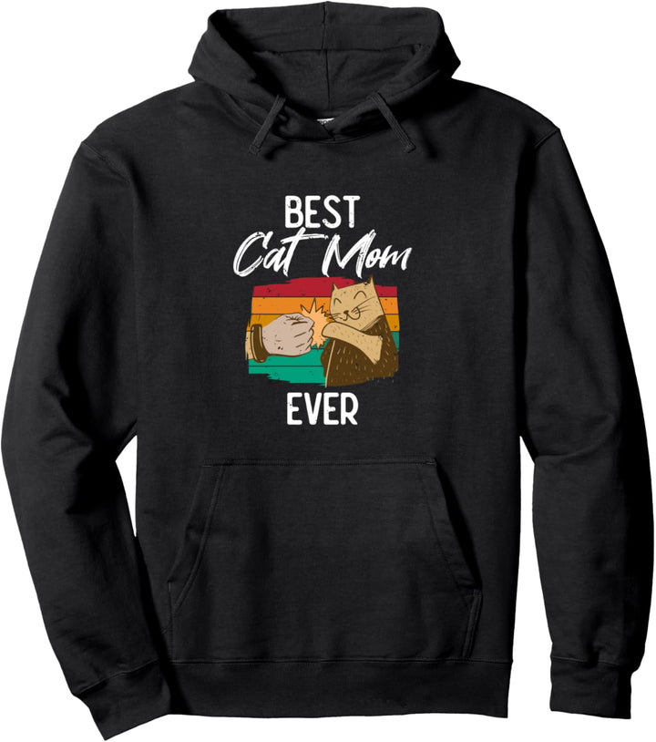 Best Cat Mom Ever Beste Katze Mama jemals Vintage Pullover Hoodie