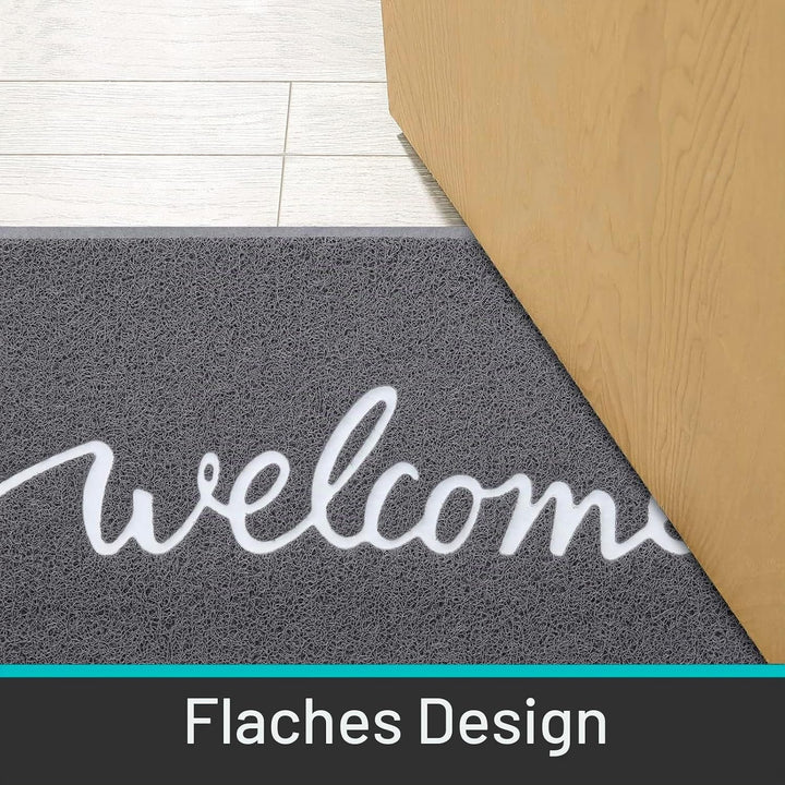 Homaxy Welcome Fussmatte aussen und innen, rutschfeste Schmutzfangmatte Türmatte, waschbar Fussmatte
