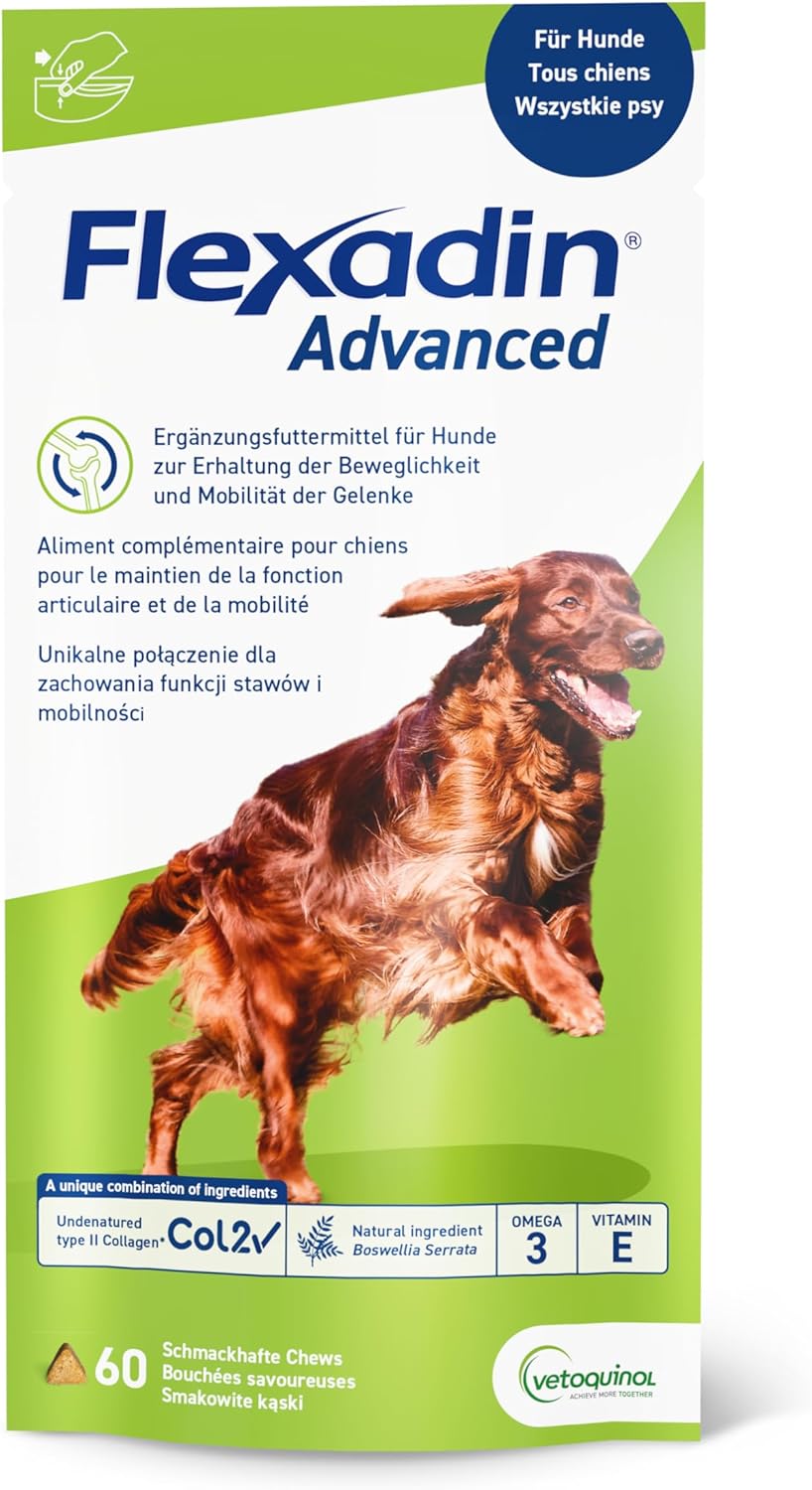 Vetoquinol Flexadin Advanced für Hunde - Doppelpack - 2 x 60 Chews