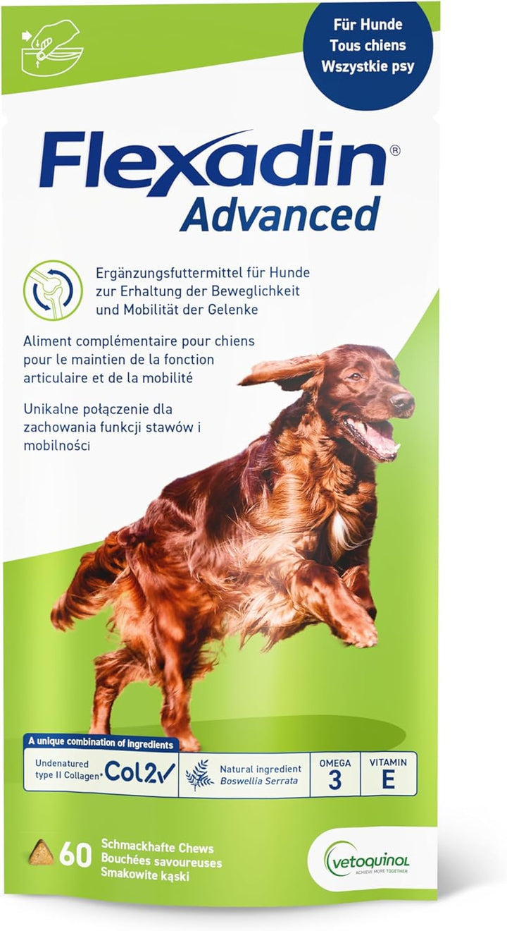 Vetoquinol Flexadin Advanced für Hunde - Doppelpack - 2 x 60 Chews