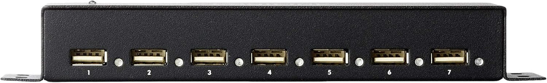 LogiLink UA0148 USB 2.0 HUB 7-port, incl. Power Display, Full Metal Housing Single, Single