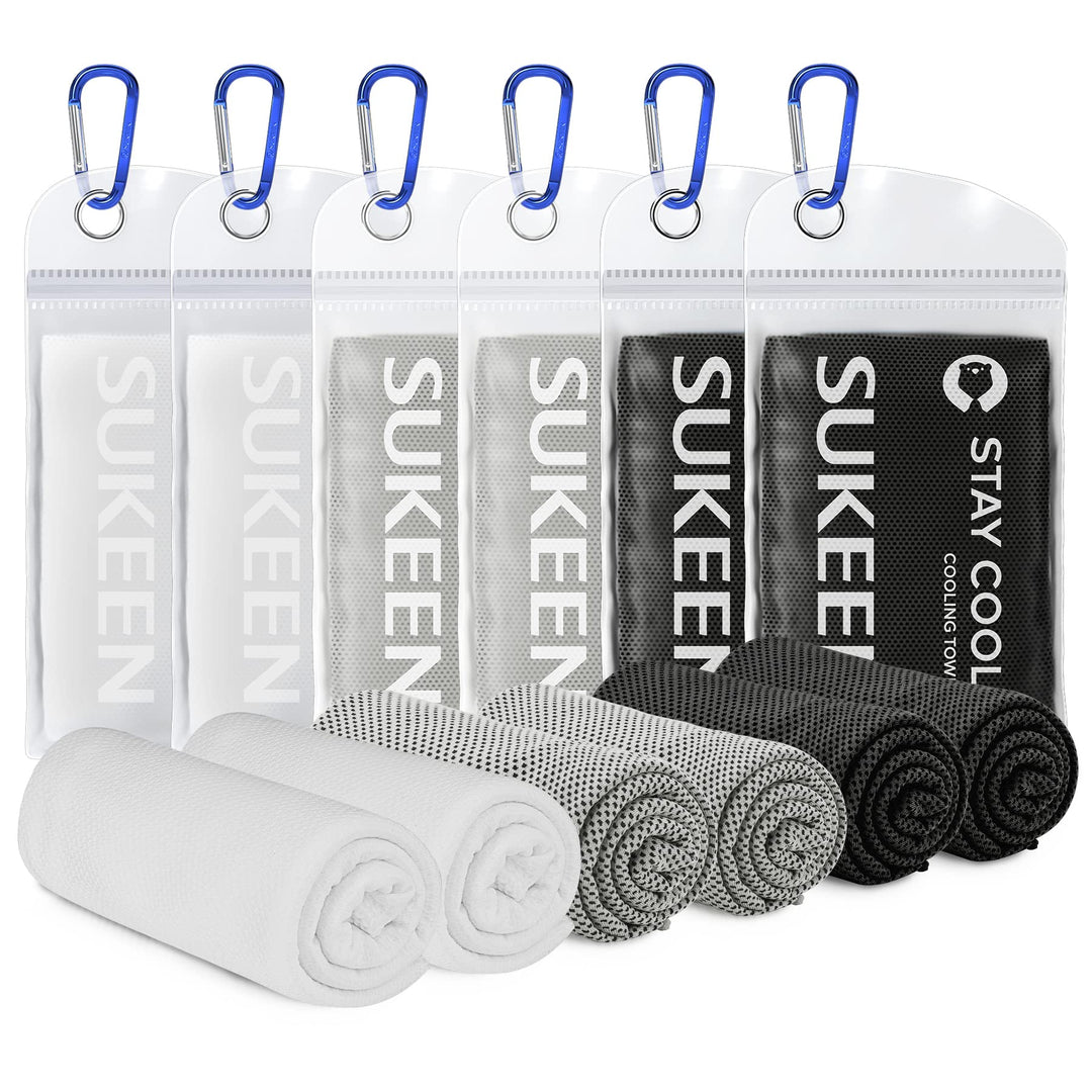 Sukeen Kühlendes Handtuch, Kühlhandtuch Cooling Towel, Gym Handtuch, Eishandtuch Kühltuch Hals, Kühl