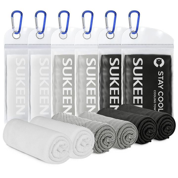 Sukeen Kühlendes Handtuch, Kühlhandtuch Cooling Towel, Gym Handtuch, Eishandtuch Kühltuch Hals, Kühl