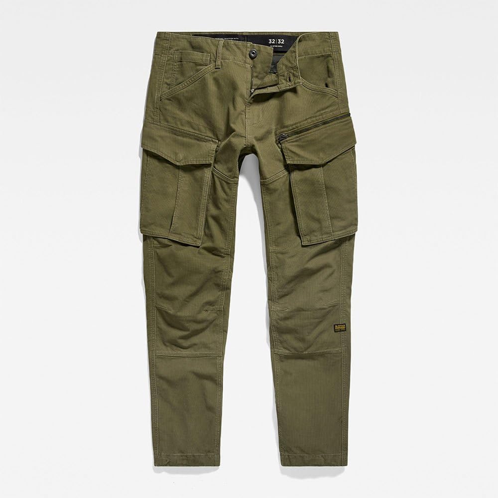 G-STAR Herren Rovic Zip 3D Regular Tapered Pants 24W / 26L Grün (Dark Olive D02190-d190-c744)