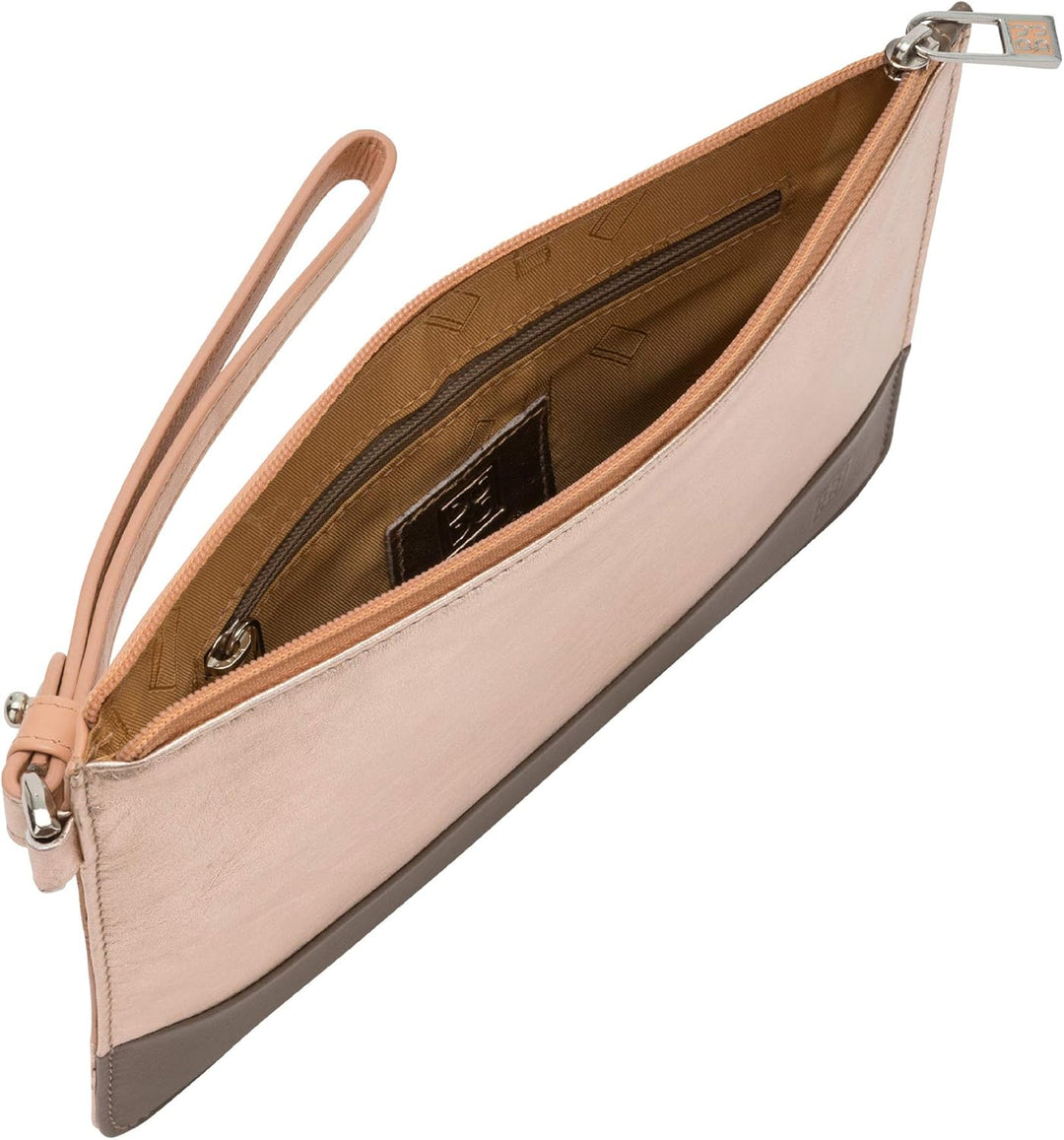 DUDU Pochette Damen Grosse Kapazität Farbig mit Reissverschluss und Handschlaufe Ballerina, Ballerin