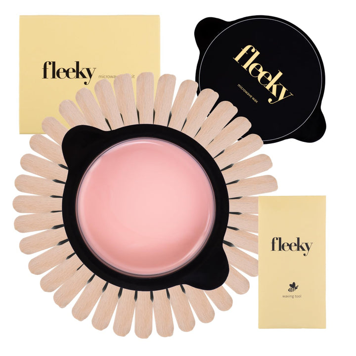 Mikrowellen Heisswachs Set - 2-in-1 Waxing für Haarentfernung & Pflege – Ideal für Gesicht, Körper &