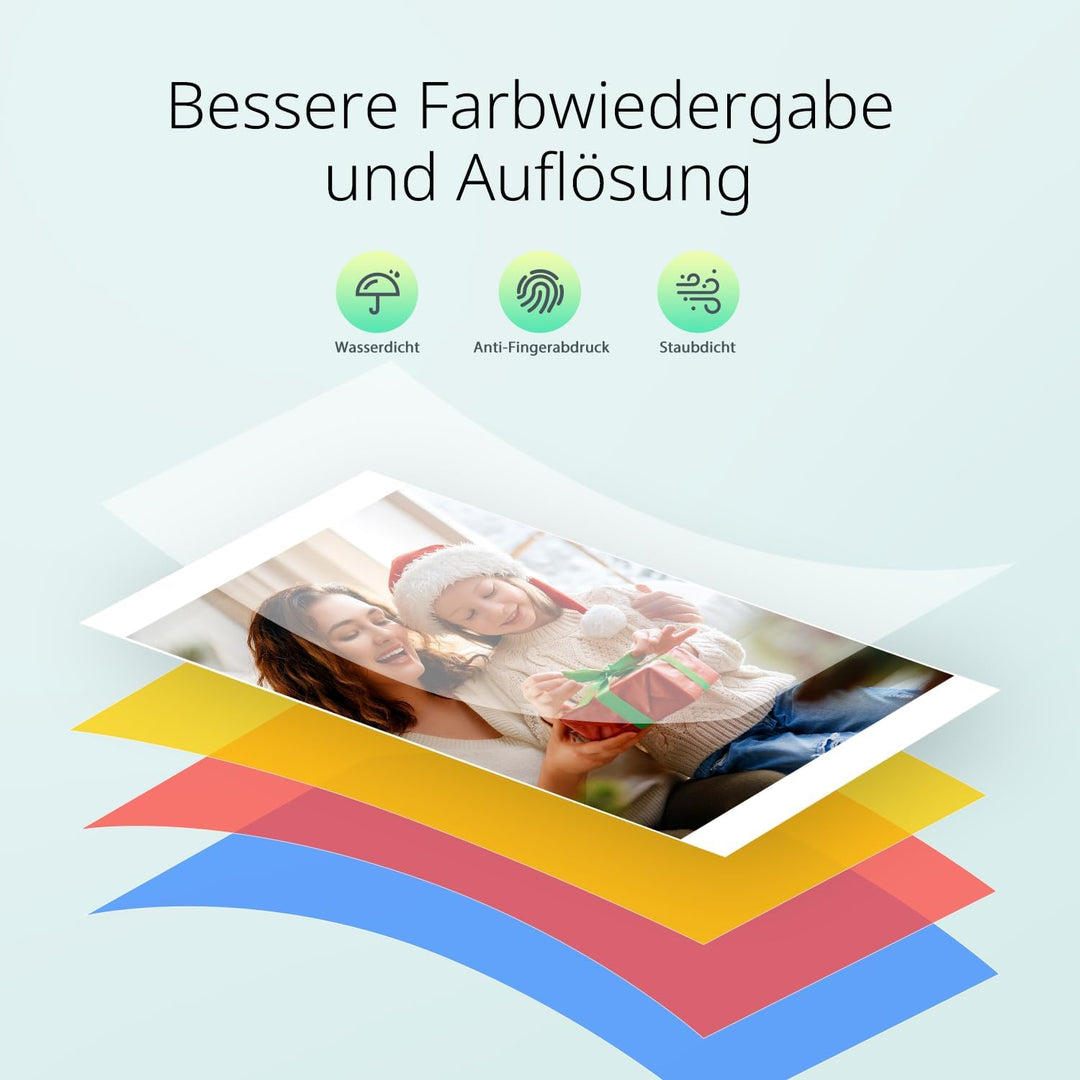 YOTON Fotodrucker für Smartphone, Mobiler Drucker mit 54 Stück Fotopapier (4"x6"), Unterstützt Auswe