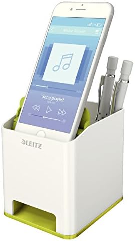 Leitz Wow Schreibtisch Accessoires Ablage Paket schwarz weiss (Komplett - Set, Grün Metallic) Komple