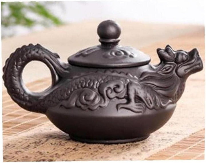 Drachen-teekanne 4 Tassen Sets Chinesische Handgemachte Zisha-teekanne Keramik Purple Clay Teekanne