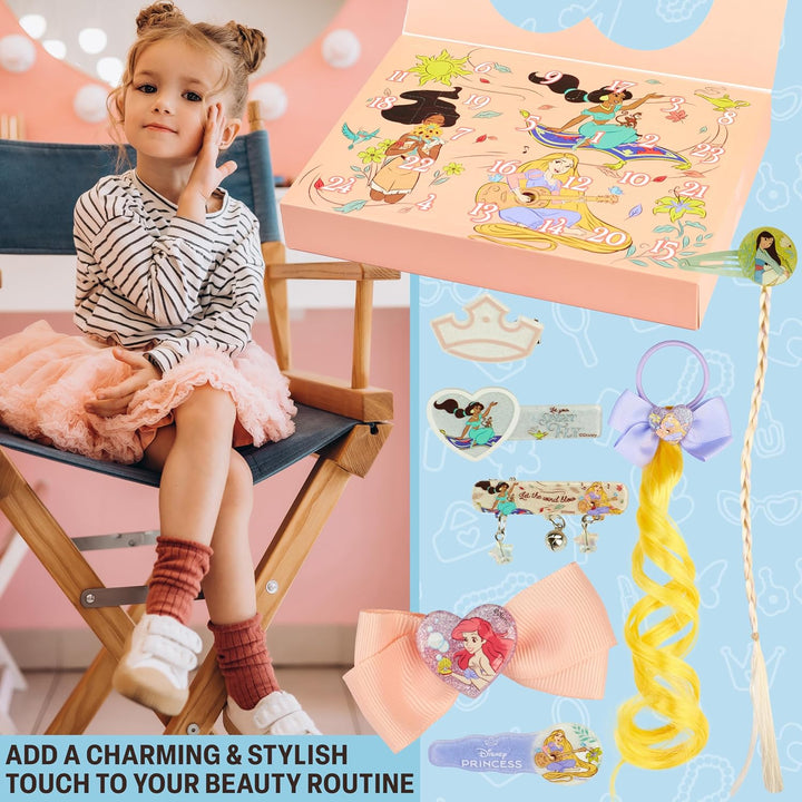 Get Trend Disney Prinzessinnen Adventskalender 2025 Mädchen, Haarschmuck & Schmuck, Weihnachts Count