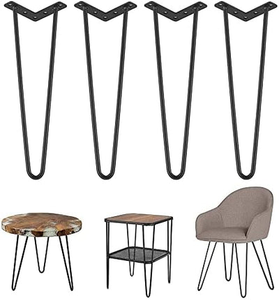 Möbelbeine Haarnadel Tischbein Metallfüsse Schwarz Tischbeine Metall 30cm Beine für Möbel Hairpin Le