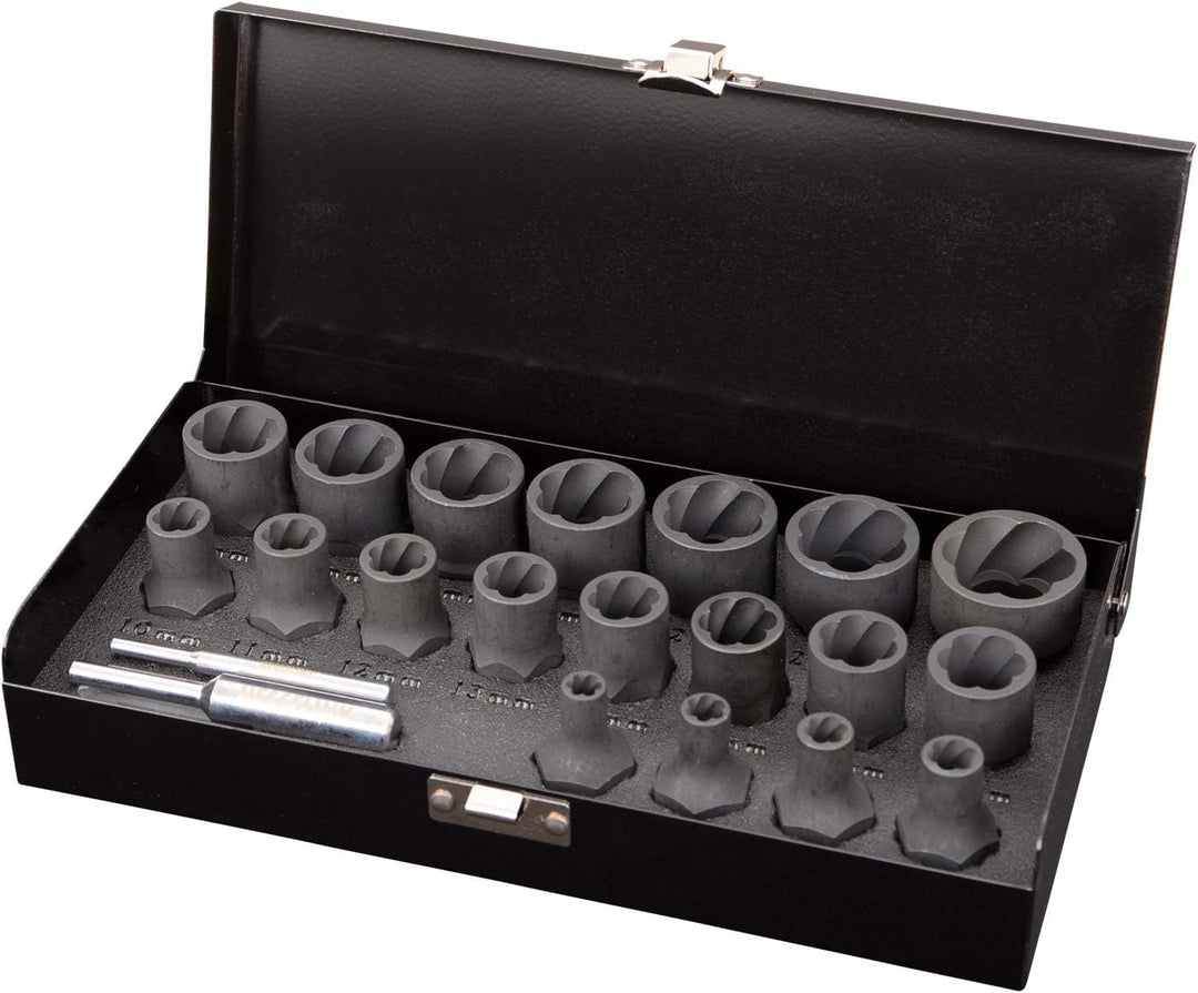 Hesselink SN-600 Spezial Schraubenausdreher Set 21-tlg. I für Schrauben, die sich mit normalem Werkz