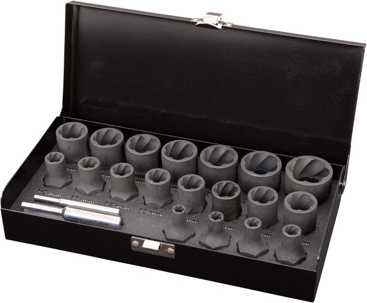 Hesselink SN-600 Spezial Schraubenausdreher Set 21-tlg. I für Schrauben, die sich mit normalem Werkz