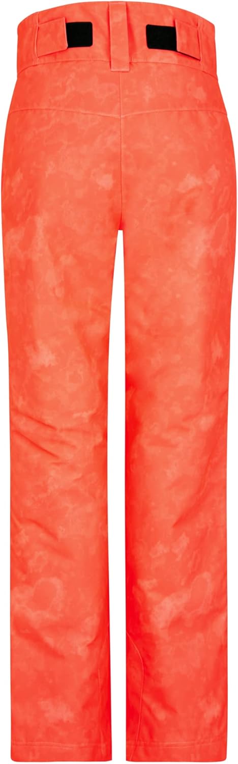 Ziener Mädchen Ski-Hose, Schnee-Hose | wasserdicht, Winddicht, warm Alin 104 Tie Dye Hot Red, 104 Ti