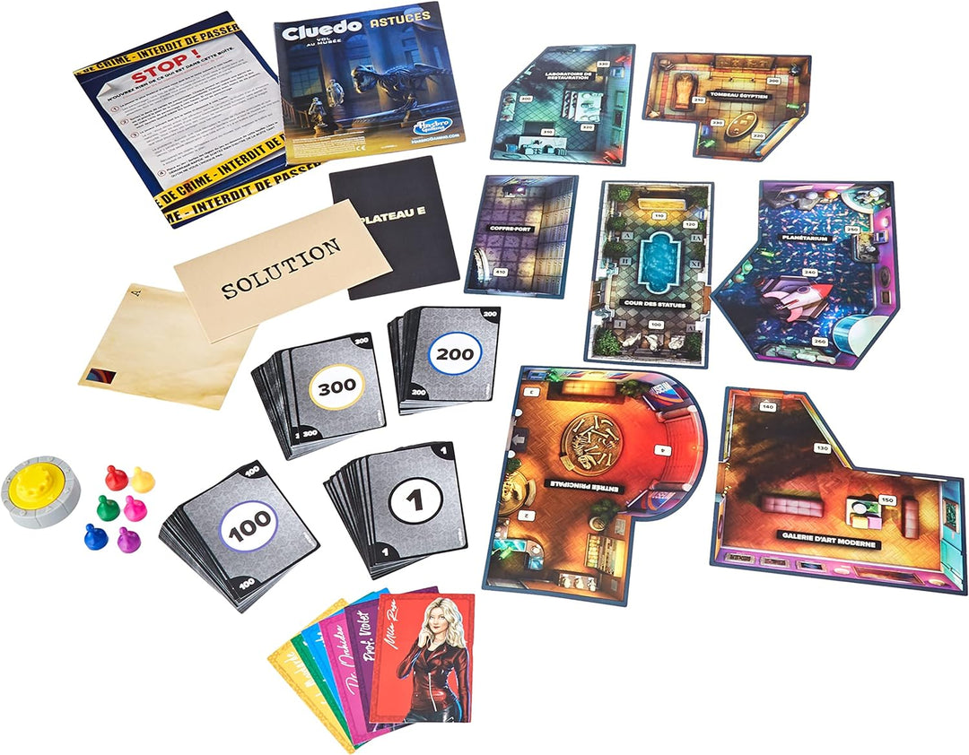 Cluedo Theft at the Museum - Ermittlungsspiel im Escape Game-Stil - kooperatives Familien-Brettspiel