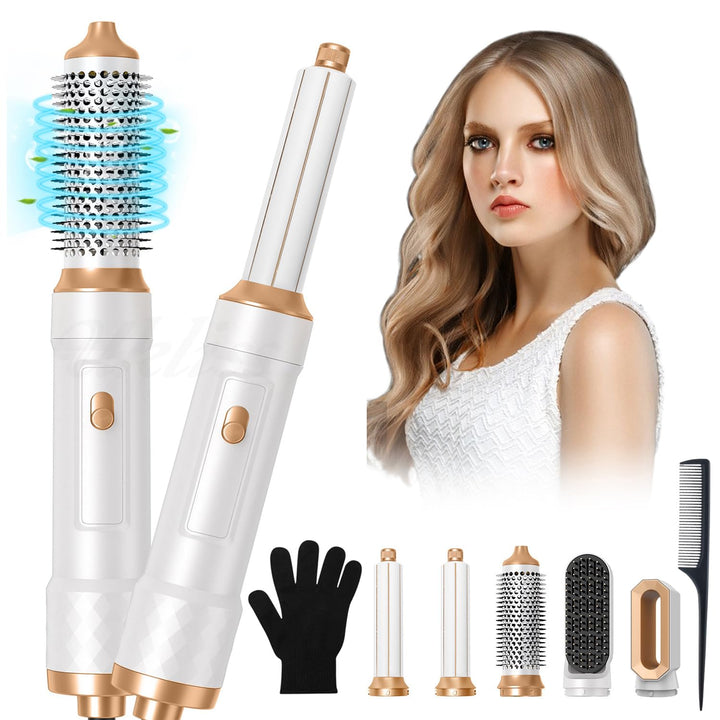 Airstyler 5 in 1 Hair Styler 1000W Warmluftbürste Set mit Auto Lockenstäbe,1000W Haartrockner Air br