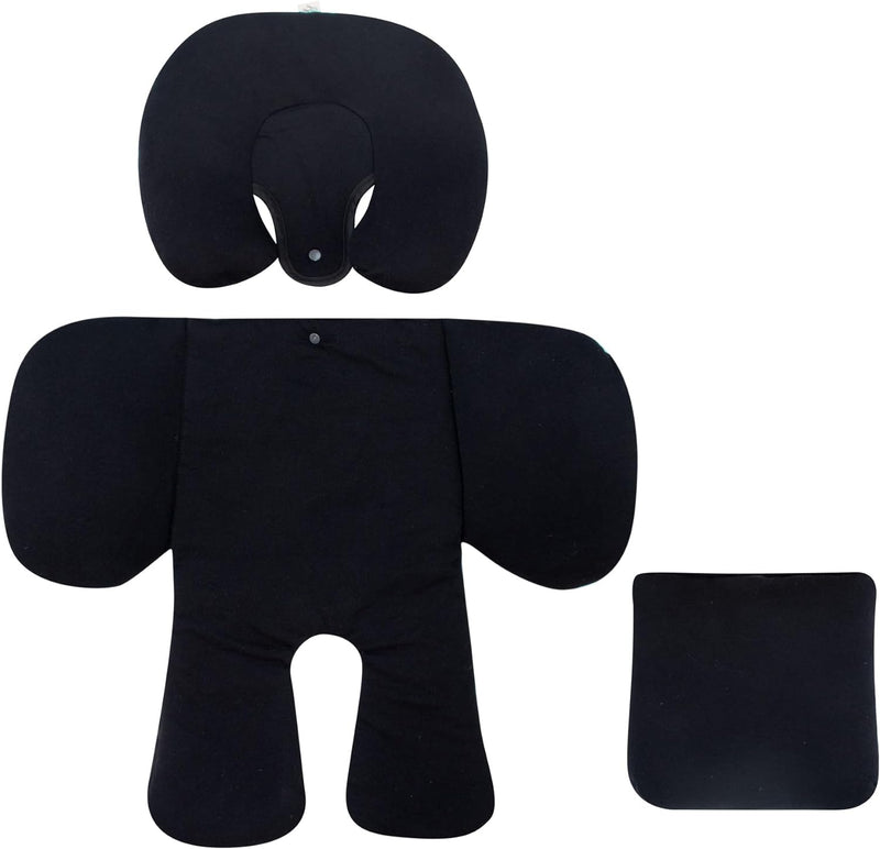 JYOKO Kids Sitzverkleinerer Antiallergikum Universal Baby 100% Baumwolle (Black Series, Enthält Kopf