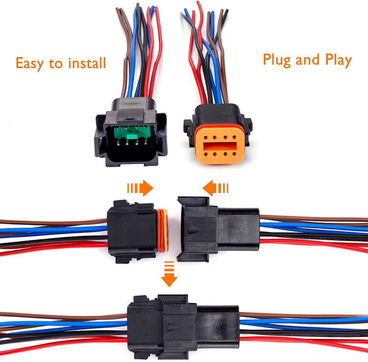 8 Pin Deutsch DT Stecker 8 Weg Wasserdicht DT Automotive Elektrische Stecker männlich weiblich Steck