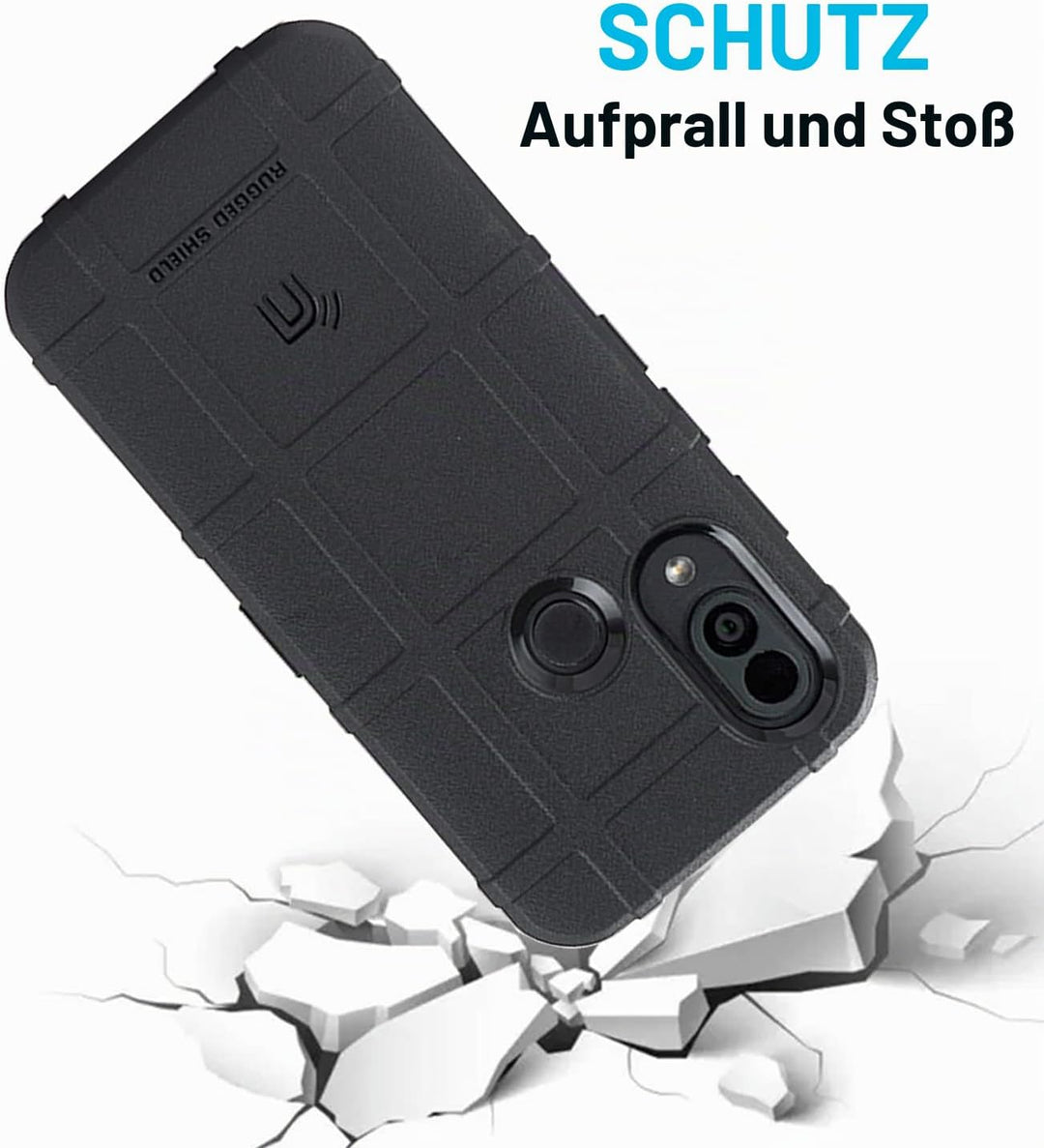 Nakedcellphone Special Ops Tactical Armor Rugged Shield Schutzhülle für CAT S62 PRO Smartphone, Anti