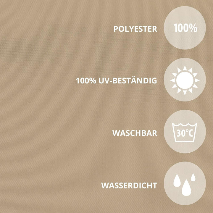 jarolift Balkonbespannung Basic, Balkon Sichtschutz Windschutz Sonnenschutz Balkon-Verkleidung, Wass