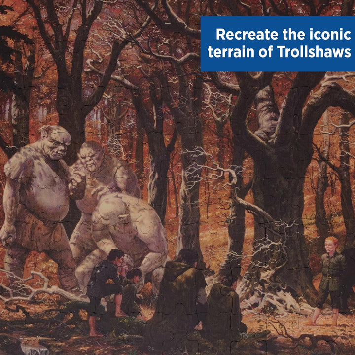 Thames & Kosmos , 696202, The Lord of The Rings: Trollshaws, 1000 Piece Jigsaw Puzzle, Puzzle, Ages
