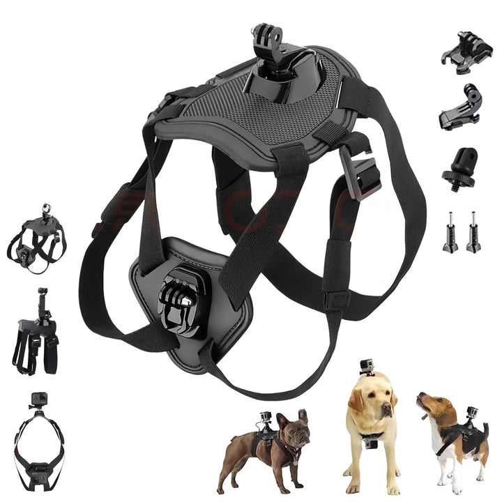 Haustier Geschirr für GoPro, Hundegeschirr für GoPro 13 12 11 10 9 8 7 Insta360 X5 X4 X3 Go3s DJI Os