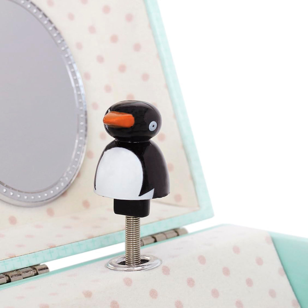 Trousselier - Pinguin - Schatzkiste & Musikschmuckdose - Spieluhr - Ideales Kindergeschenk - Phospho