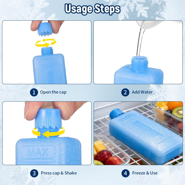 SHINEOFI 20pcs Mini Kühlakkus für Luftkühler, Kühltasche (Wasser-Selbstbefüllen). Platzsparende Kühl