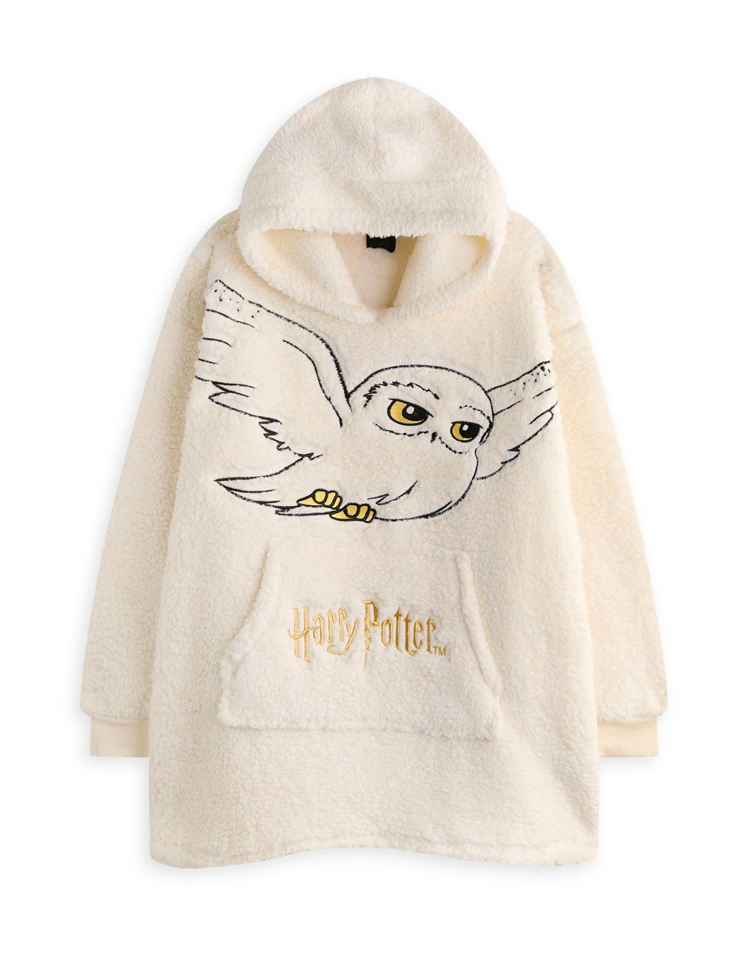 Harry Potter Vuddie Übergrosser Decken-Hoodie für Männer und Frauen, Symbole und Logo, flauschiger F