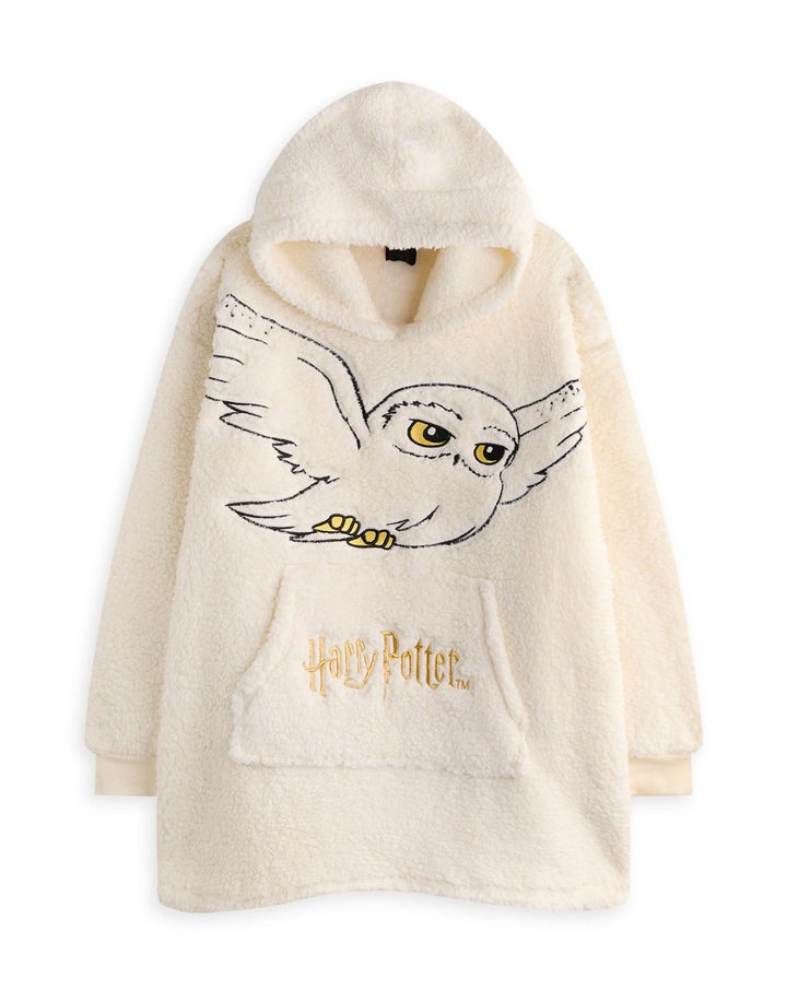 Harry Potter Vuddie Übergrosser Decken-Hoodie für Männer und Frauen, Symbole und Logo, flauschiger F