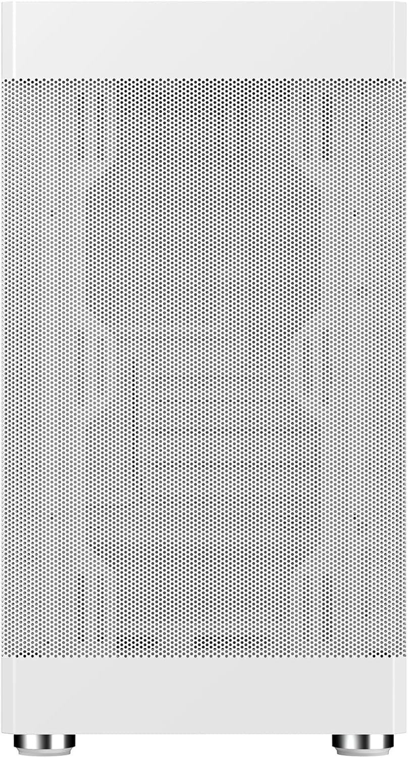 Itek Case PROMESH 35W – Gaming Office Mini Tower mATX, Typ-C, 2xUSB3, 3 Seiten MESH, White Edition