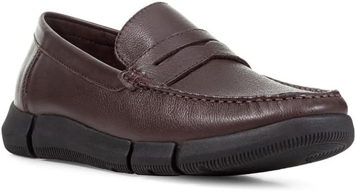 Geox Herren U Adacter M Wide Moccasin, 42 EU Dk Brown