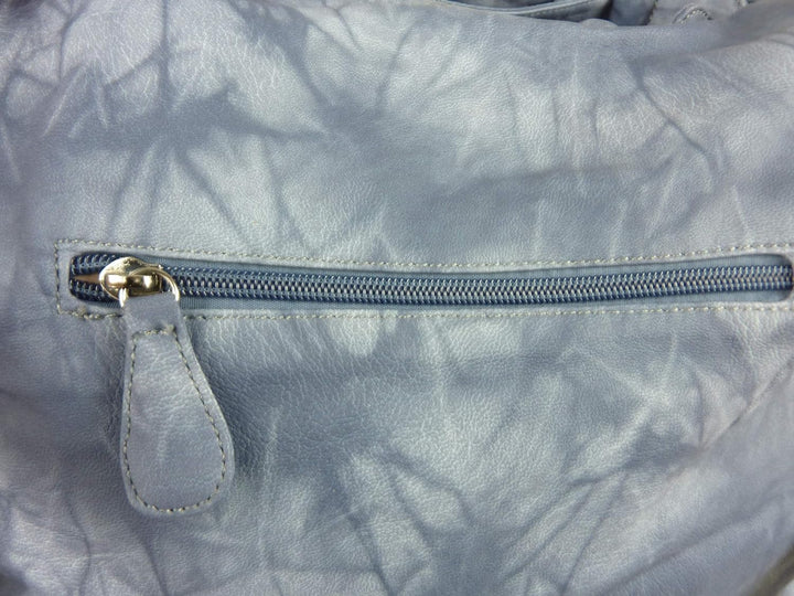 kennydoo Rucksacktasche I 2in1 Damen Rucksack und Handtasche in Einem I Schultertasche einfarbig uni
