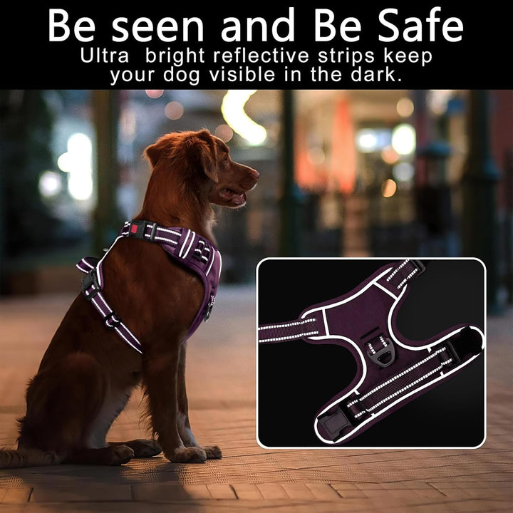 HEELE Hundegeschirr, Brustgeschirre für Hunde, Laufgeschirre Hund mit abschliessbarem Schnappverschl