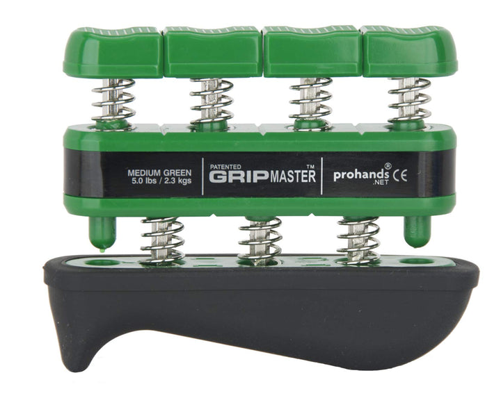 PROHANDS Gripmaster Handtrainer, Fingertrainer (Handgriffstärker), federbelastet, Finger-Kolben-Syst
