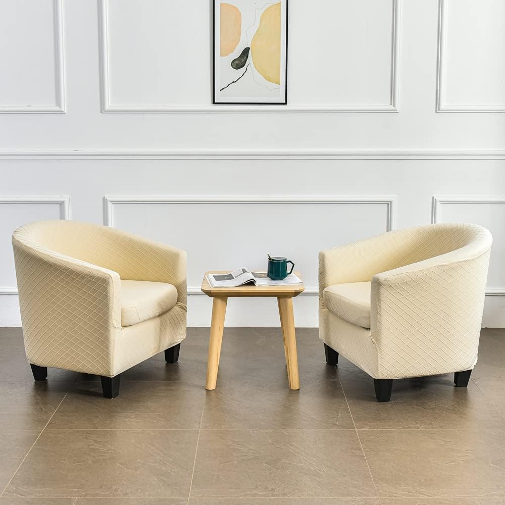 CHNSHOME Sesselbezüge 2 Stück Stretch Sesselhusse Sesselbezug Clubstuhlbezüge 1 Sitzer Tullsta Barst